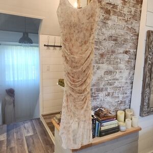 Zara Elegant Floral Maxi Dress